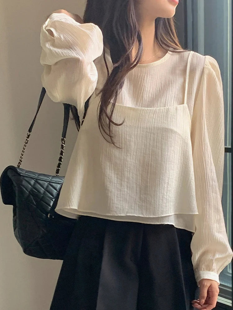 Unique Long Sleeve Tank Top Vest