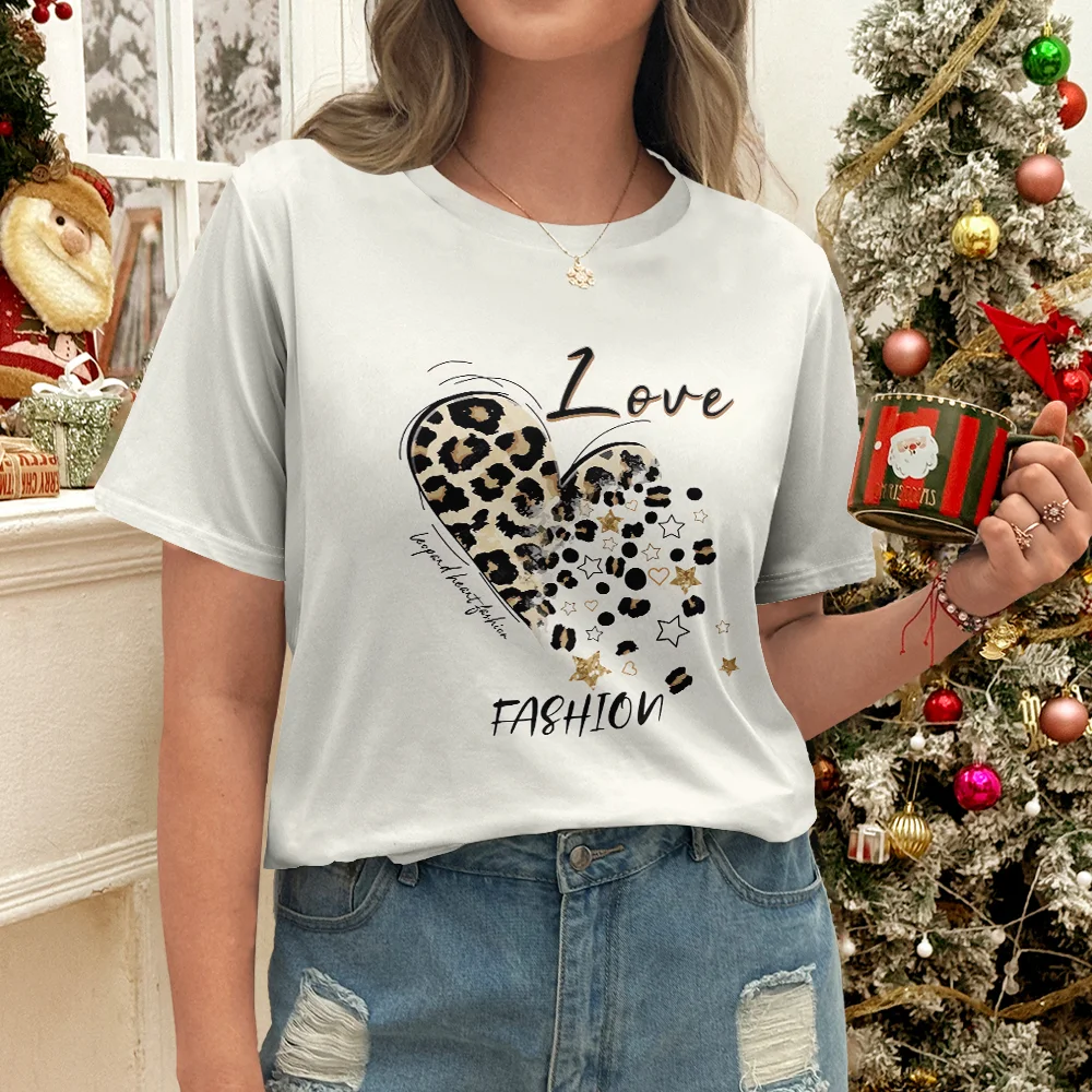 "LOVE FASHION" Design White T-shirt