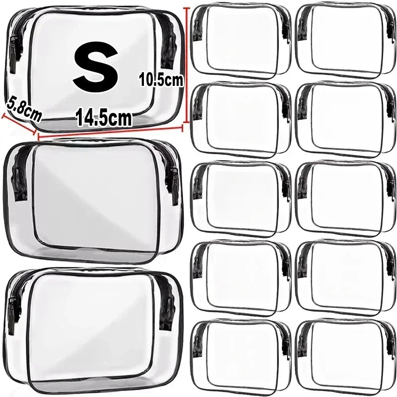 1/20pcs Transparent Makeup Cosmetic Bag Beauty Case