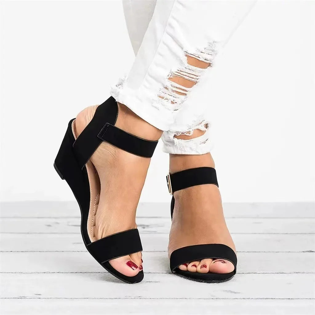 Open Toe Wedge Plus Size Wedge