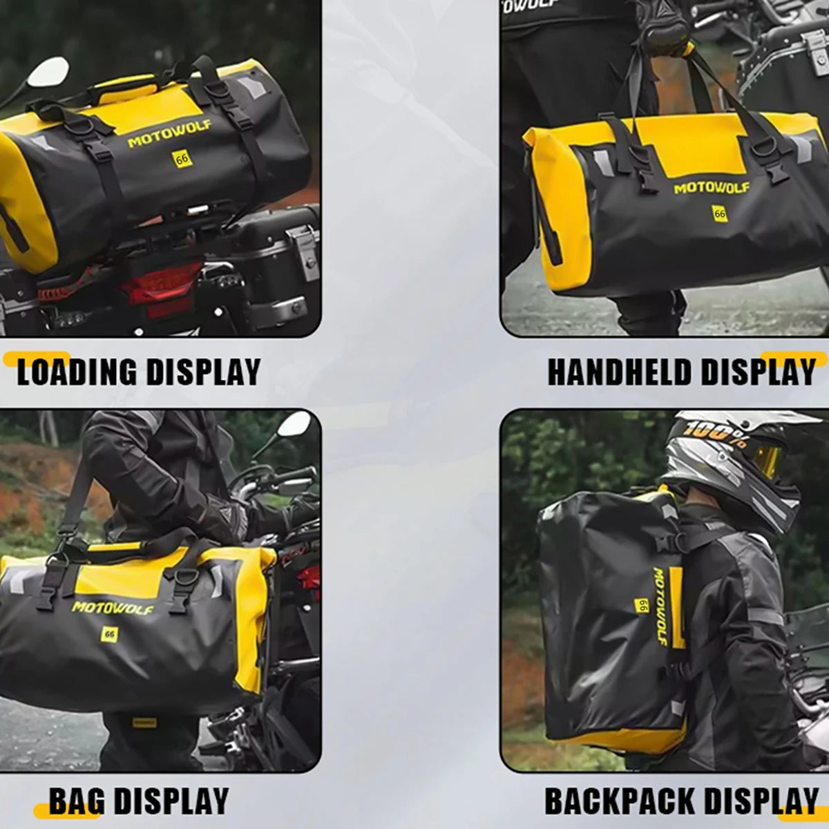 Motorcycle Dry Bag Waterproof Tail Duffle Bag