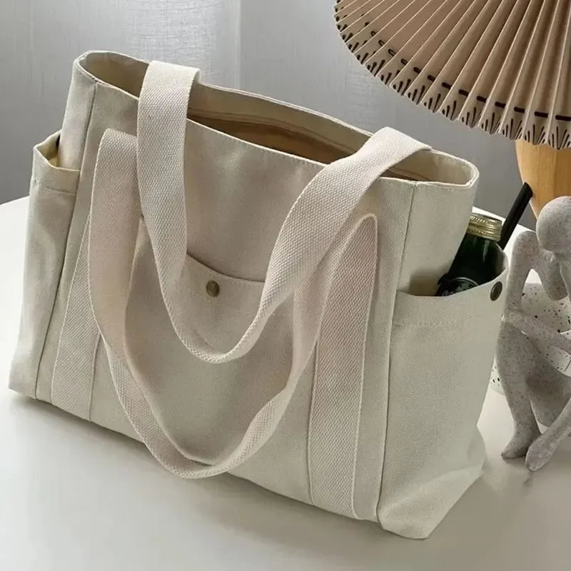 Large Capacity Tote Canvas Shoulder Bag