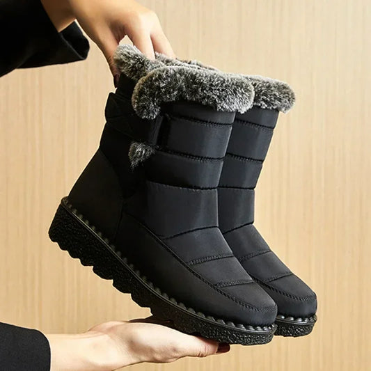 Waterproof Winter Boots  Platform,  Warm Cotton