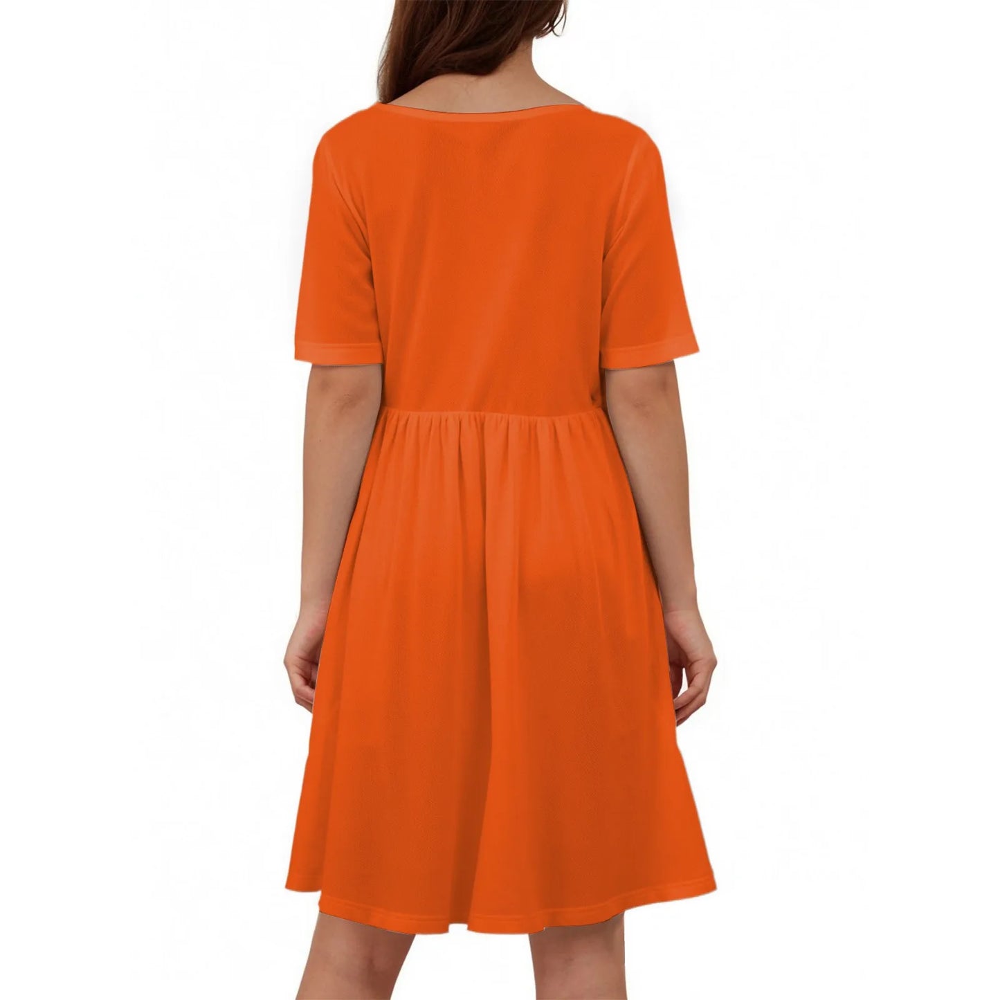 Fashionable Short Sleeve Midi Dress