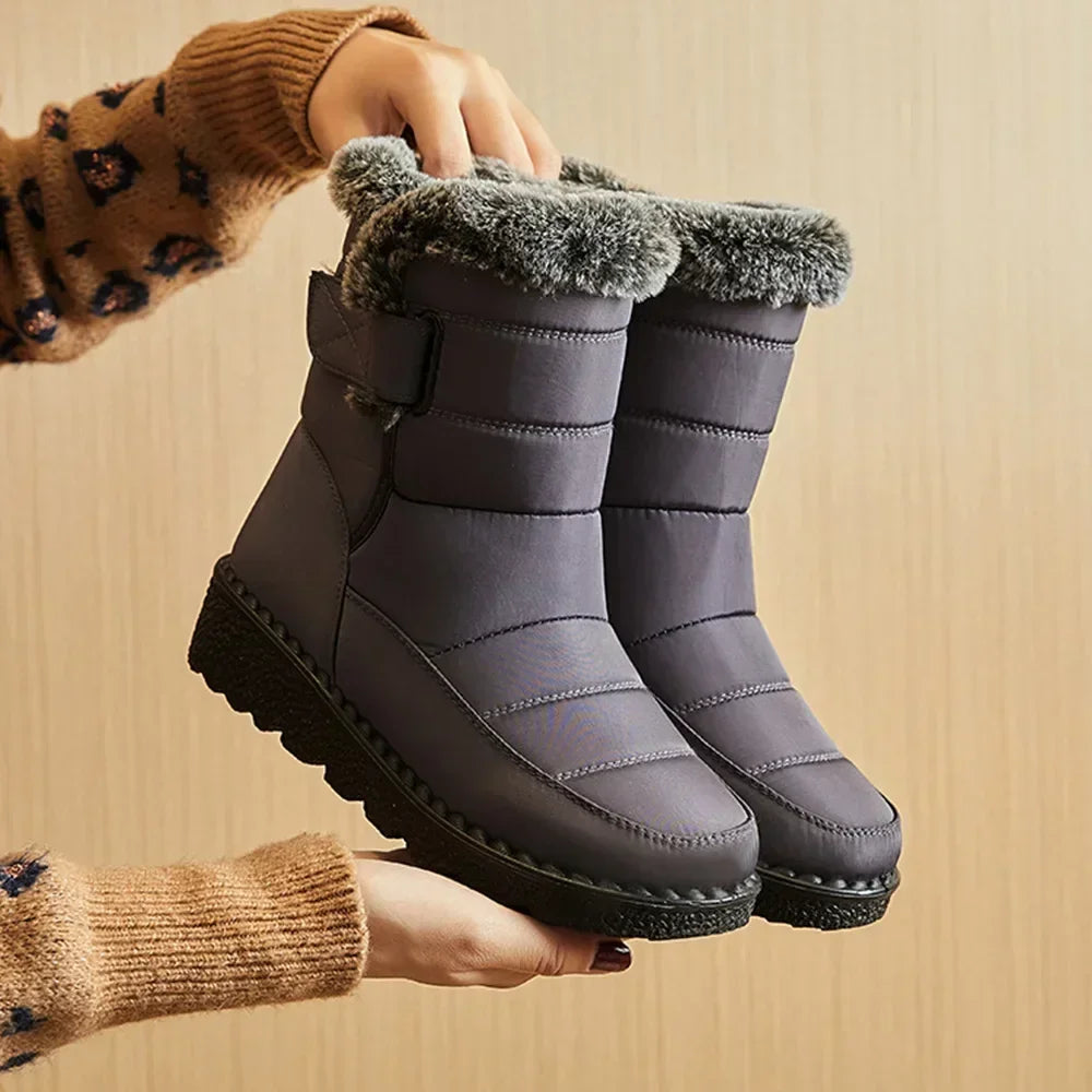 Waterproof Winter Boots  Platform,  Warm Cotton