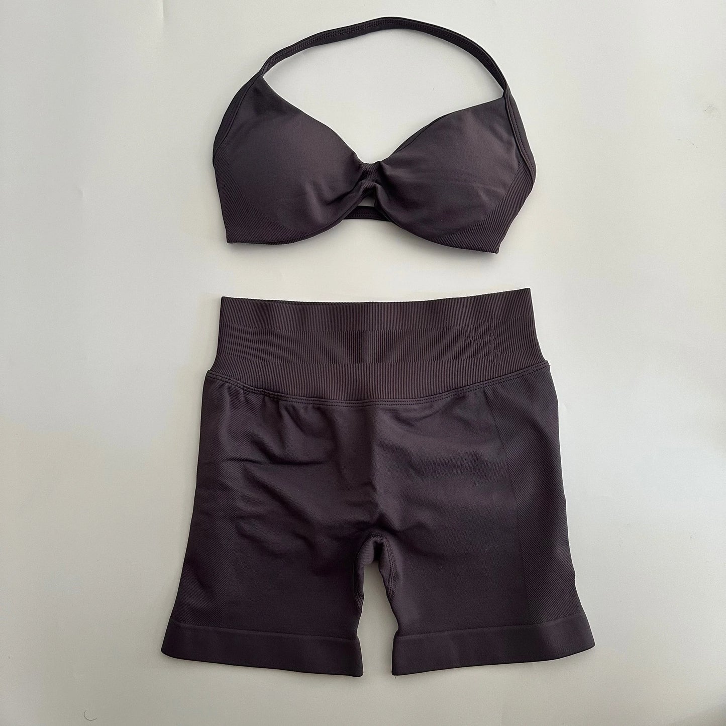 Yoga Gym Set Seamless Strappy Yoga Bra Top