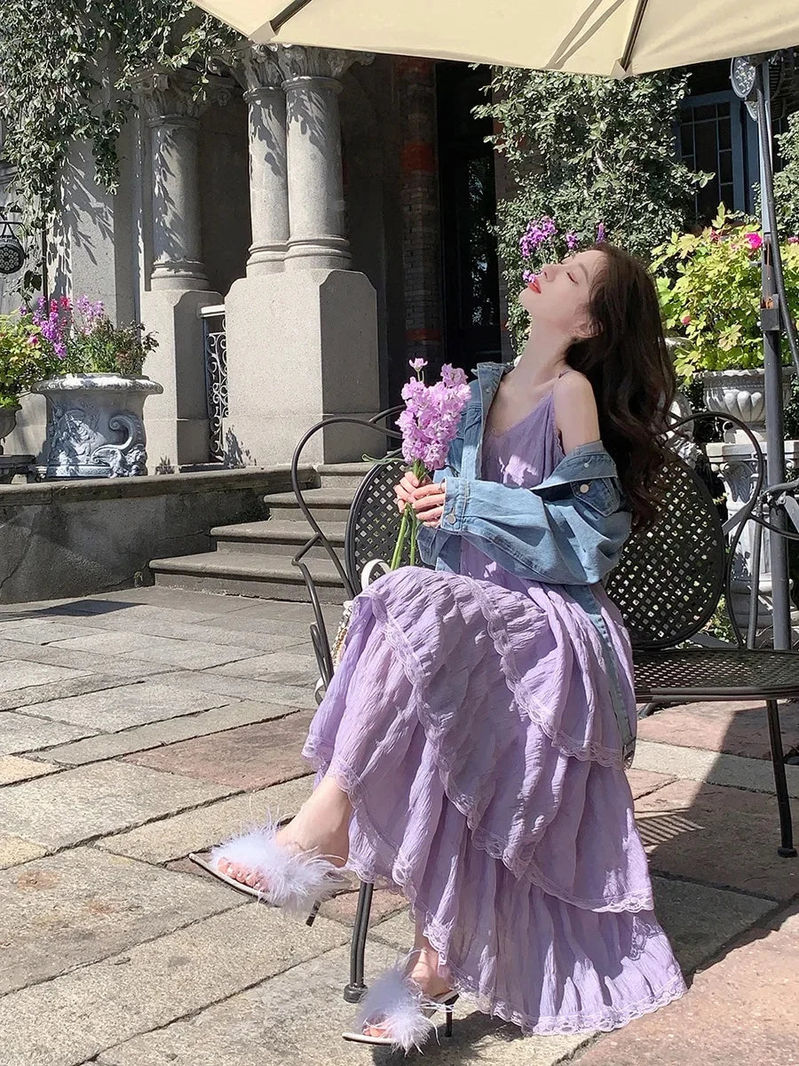 White/Black French Style Tank Dress