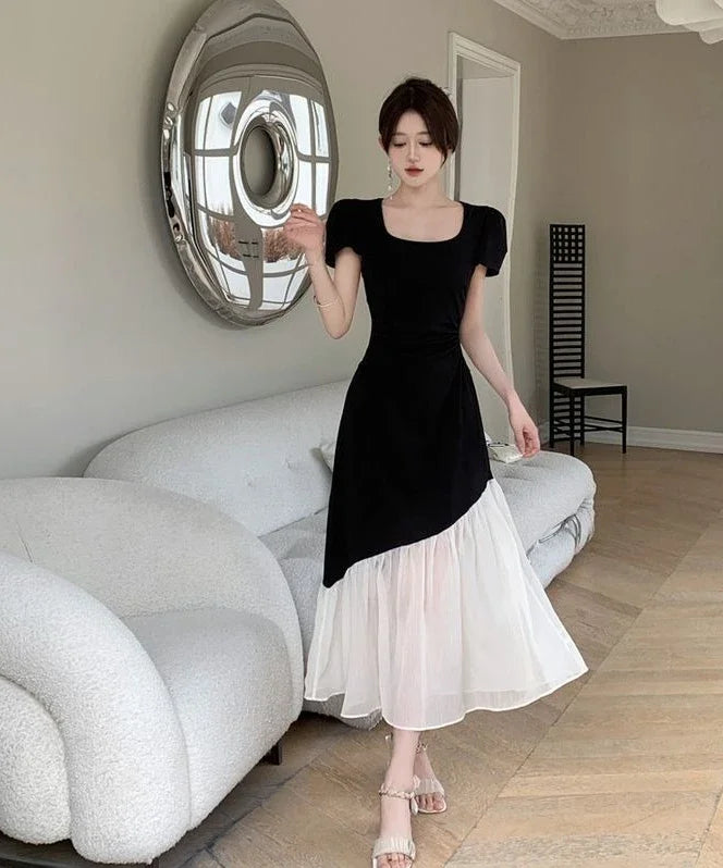 Short Sleeve Midi Dress