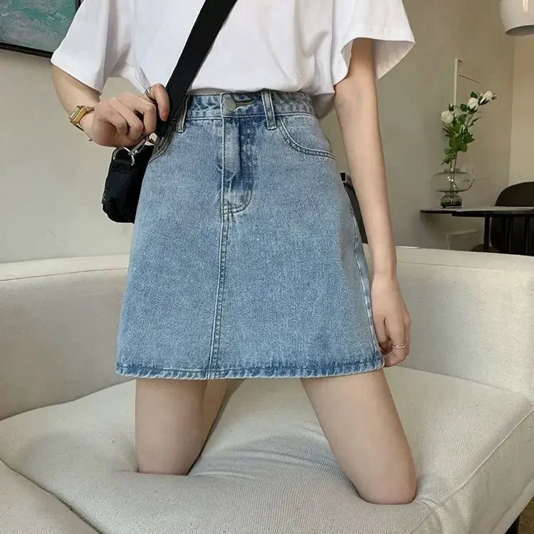 Denim High Waist Sexy Tight Hip Skirts