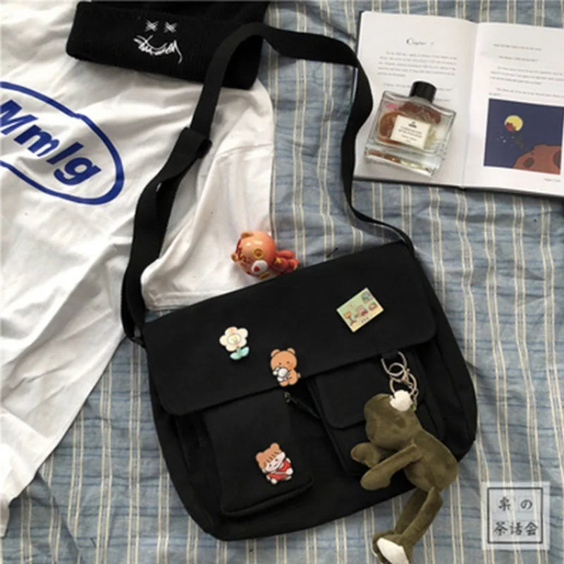 Simple Messenger Casual Satchel  Shoulder Bag