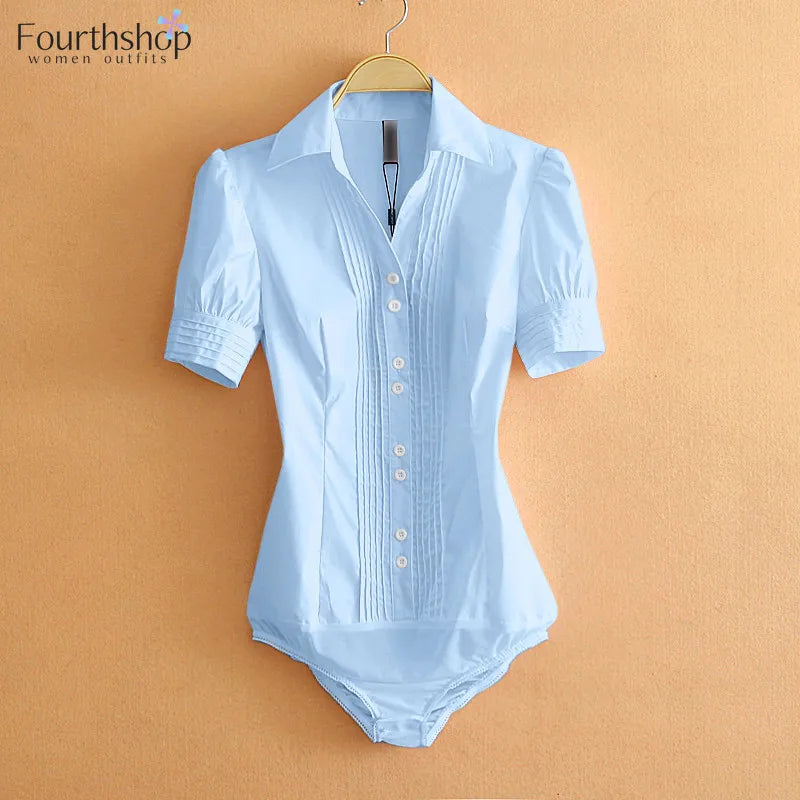 Bodysuit Long Sleeve  Office Lady Work Uniforms