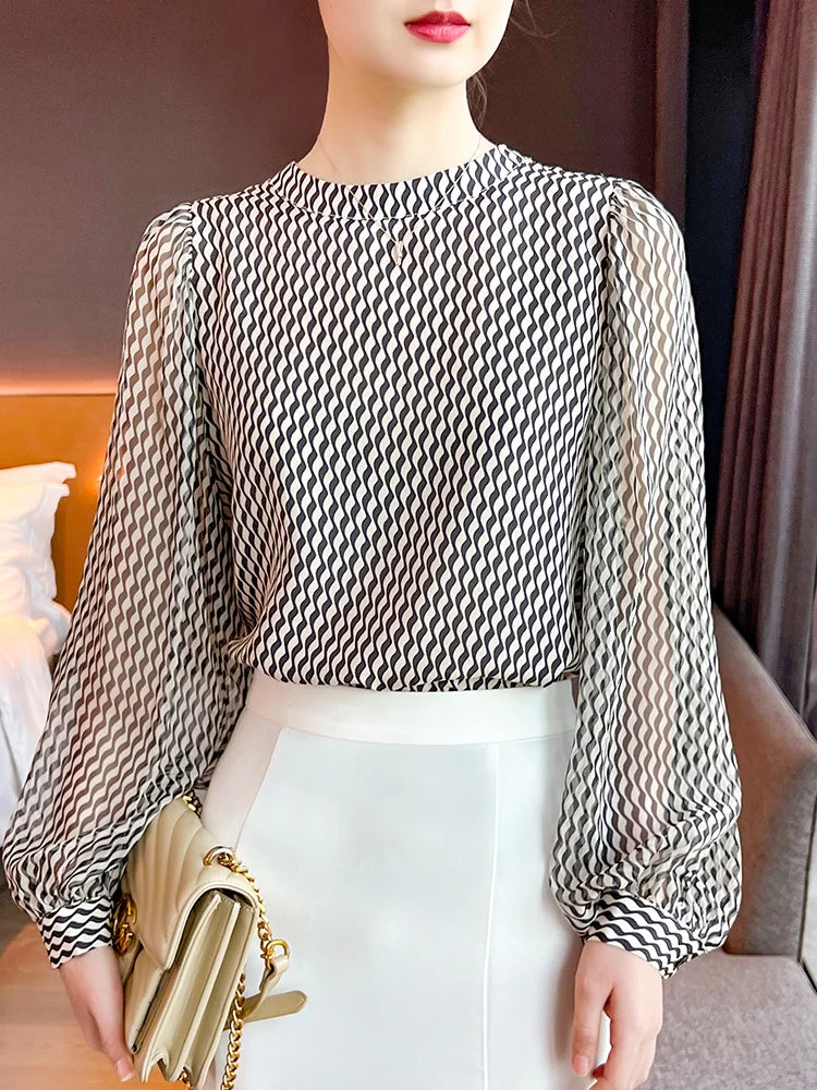Summer Stylish chiffon Women Blouses