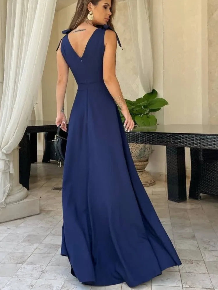 Casual Dress Fashion Evening Party Sexy V-neck