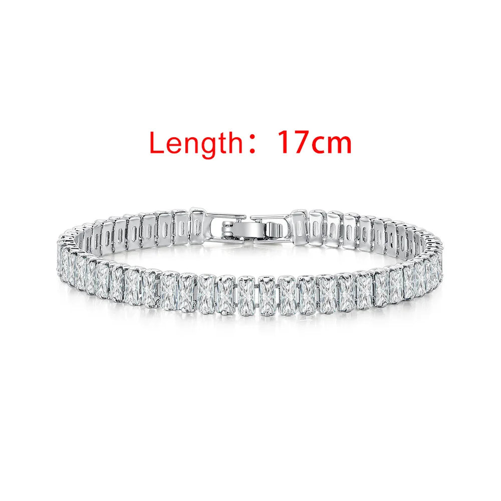 Iced Out Zircon Tennis Luxury Crystal Bracelet