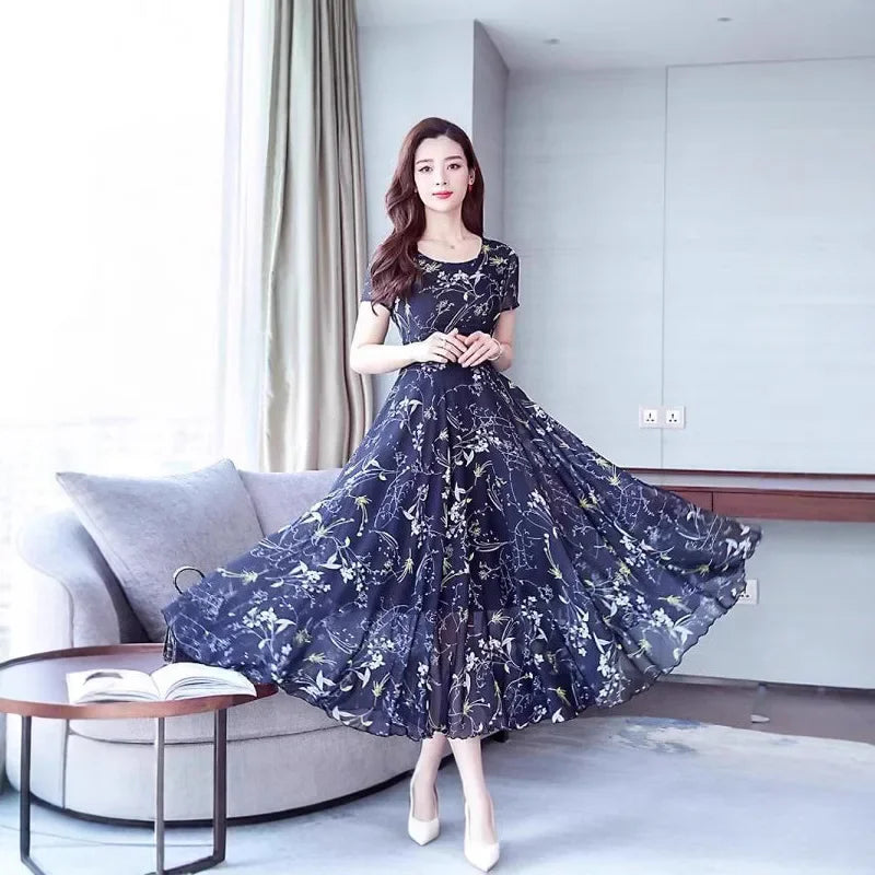 Summer Floral Print Women's Dress