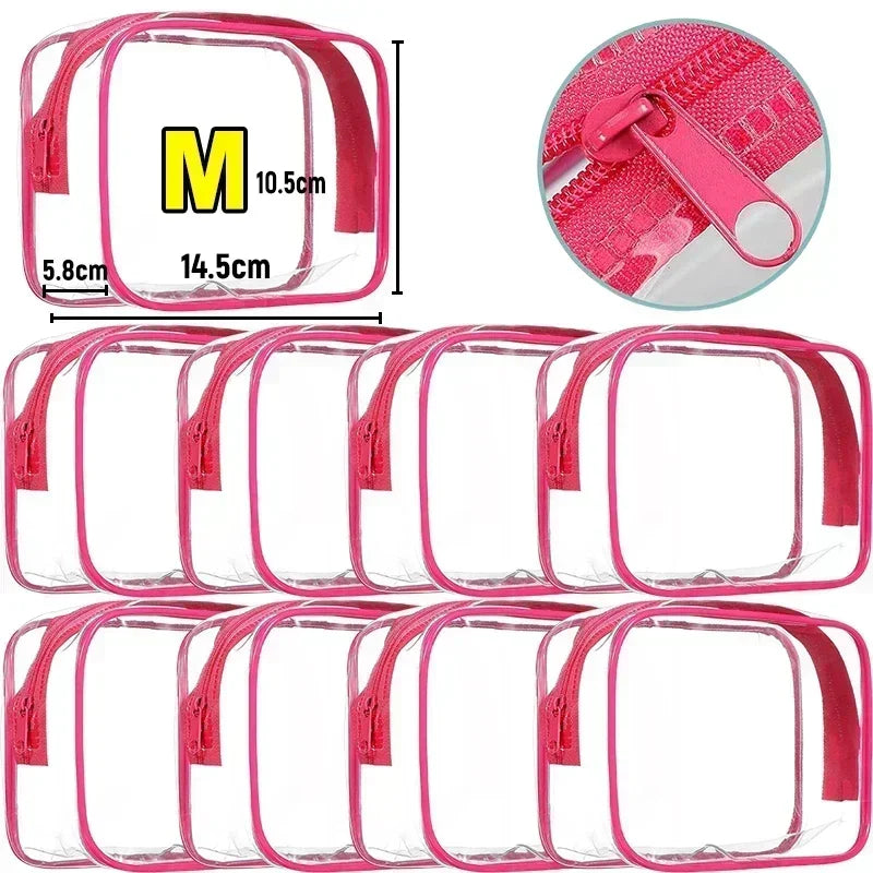 1/20pcs Transparent Makeup Cosmetic Bag Beauty Case