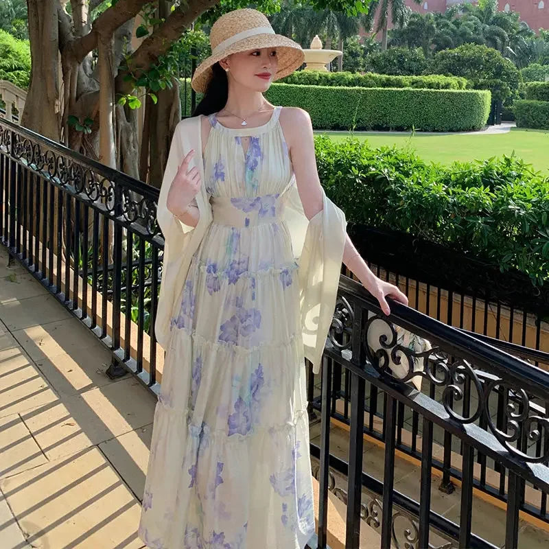 Sundress Off Shoulder Sleeveless Maxi