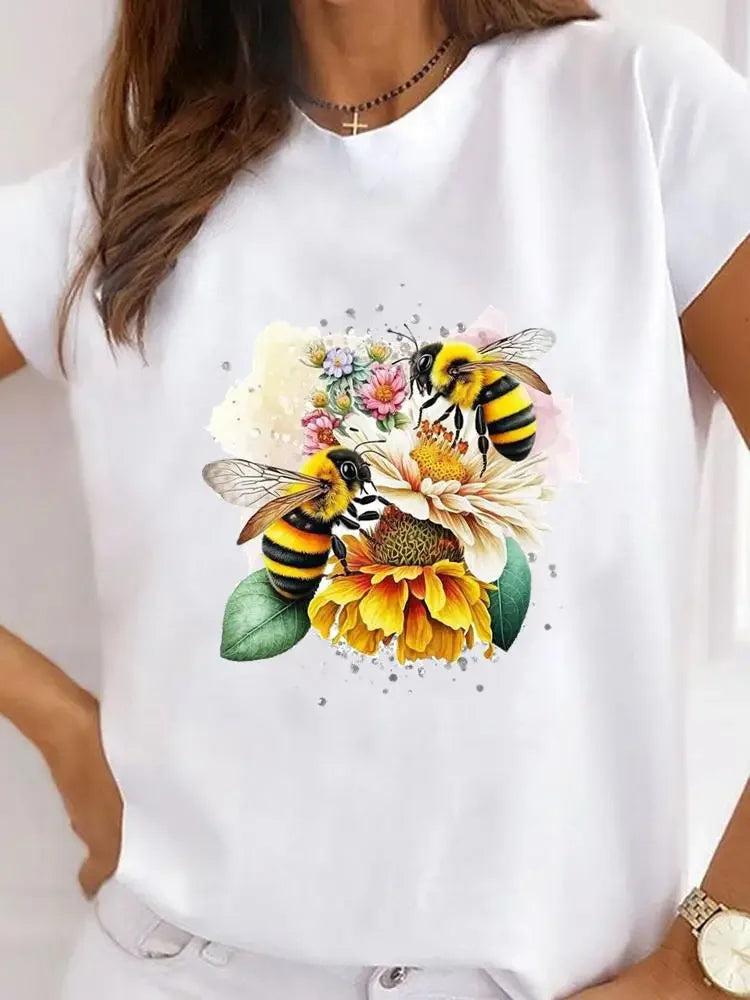 Sunflower Style Trend  Fashion Graphic Sleeve