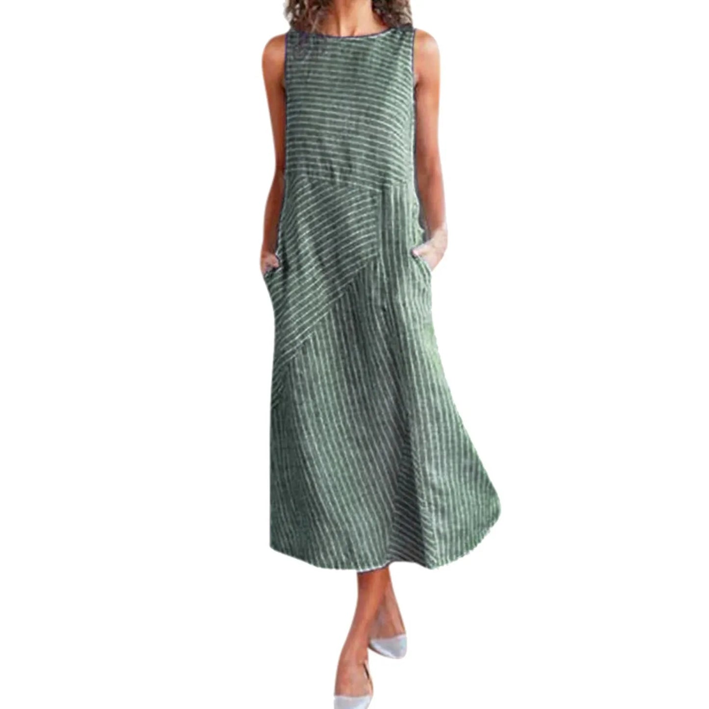 Casual Loose Comfortable Pocket Long Dress