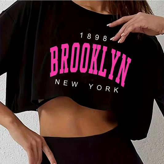 T Shirt Los Angeles Number 91 Brooklyn  Cropped