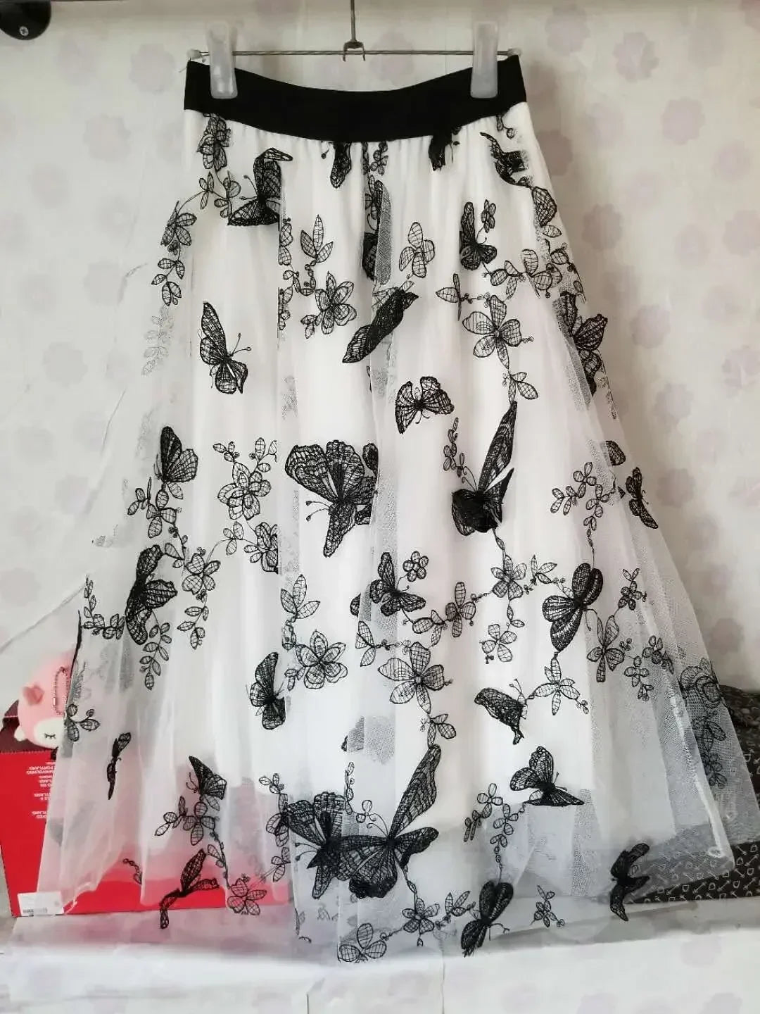 Casual Summer Embroidery Long Skirt