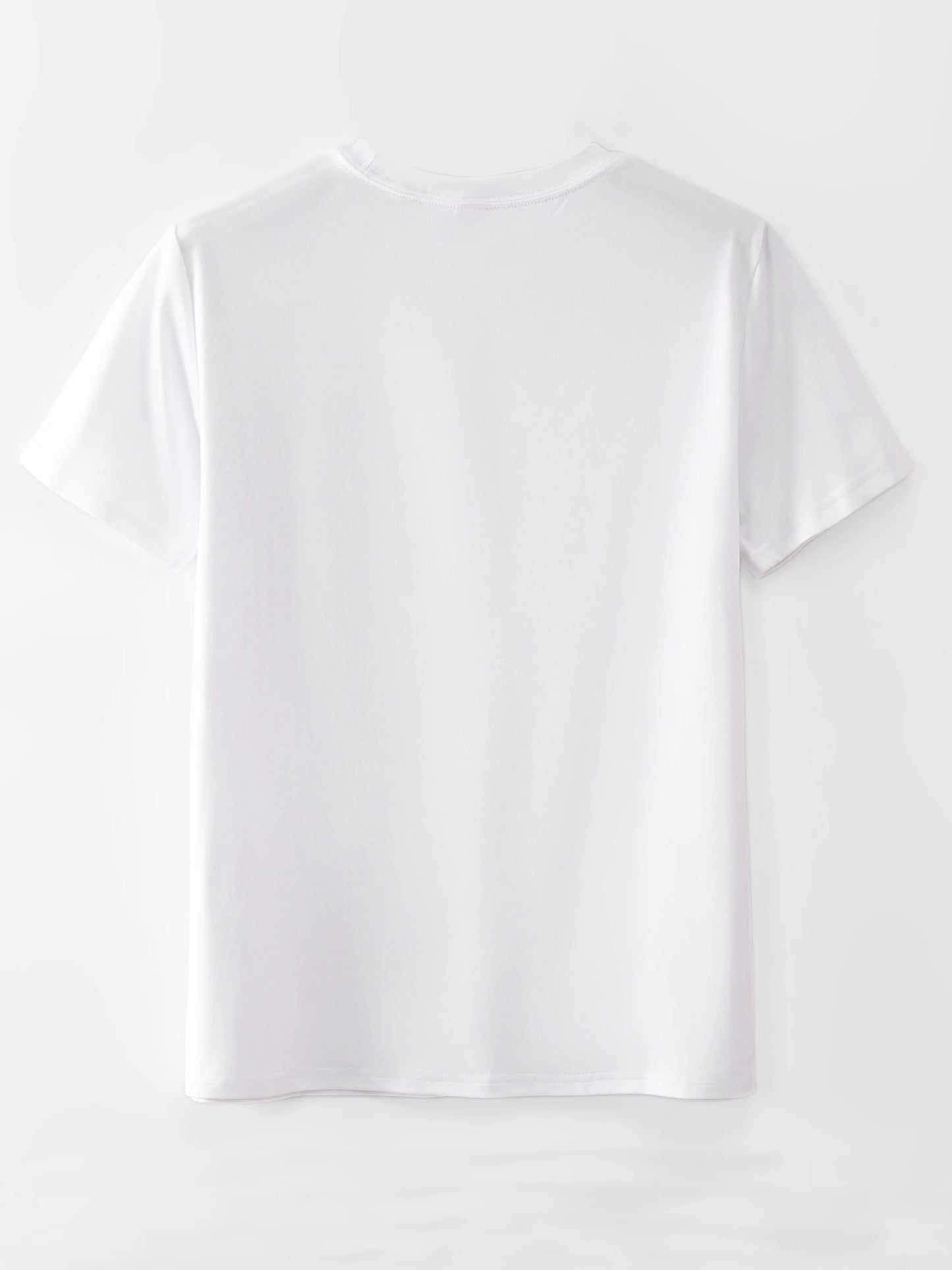 LOS ANGELES Letter Print T-Shirt - Short Sleeve
