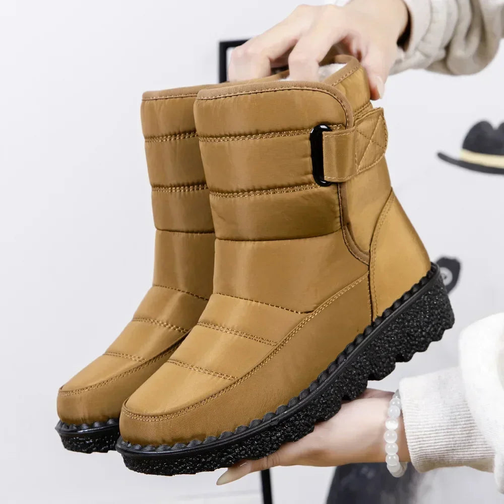 Waterproof Winter Boots  Platform,  Warm Cotton