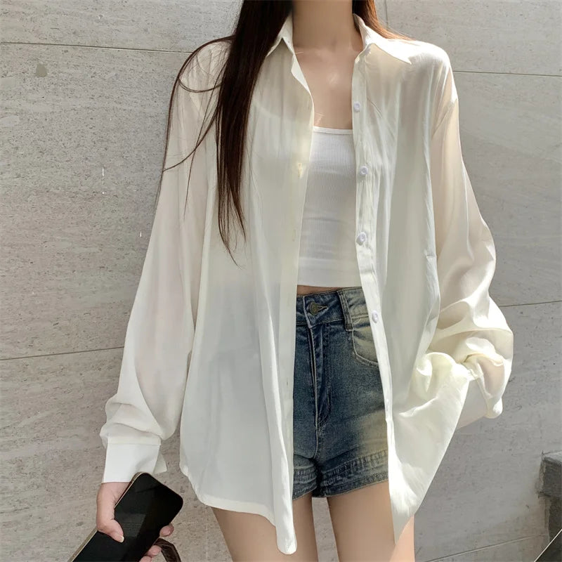 Silky Button Down Shirt