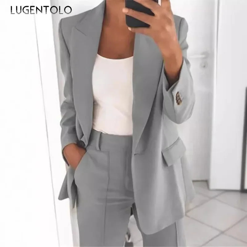 Suits 2 Pieces Leg Slim Pants  Available 5XL