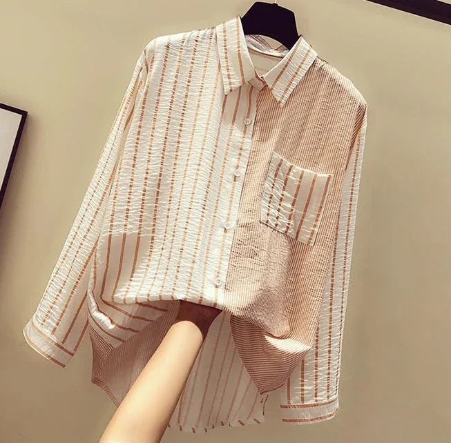 Chiffon Summer  Full Long Sleeve Top