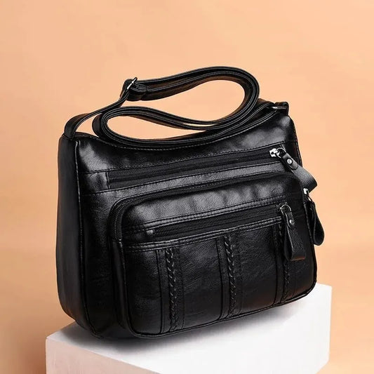 Lightweight, Multi-layered, Large-capacity Crossbody Bag