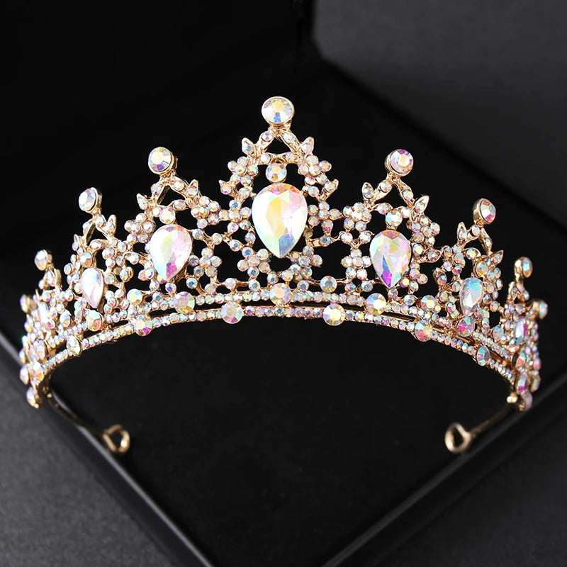 Wedding Hair Tiara Crown Silver Color Tiaras