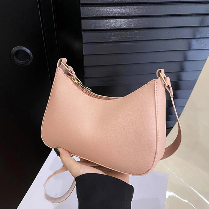 Leather Shoulder Underarm Fashion Handbags Hobos