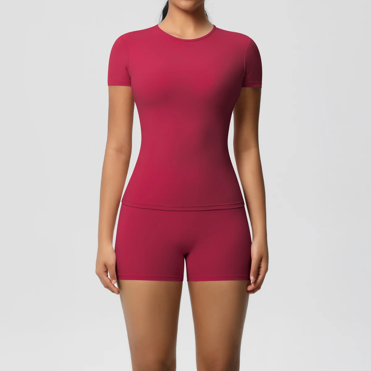 2PC Quick-Drying Gym Leggings Breathable Stretchy