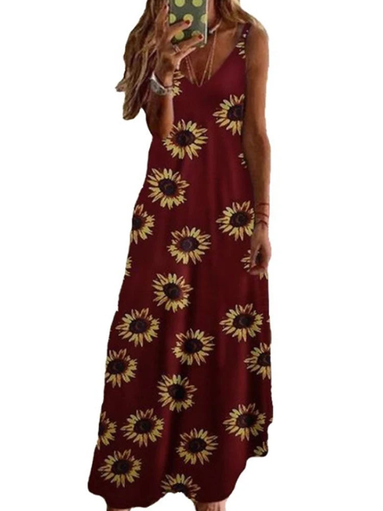 Slim Fit Slip Dress Casual Midi