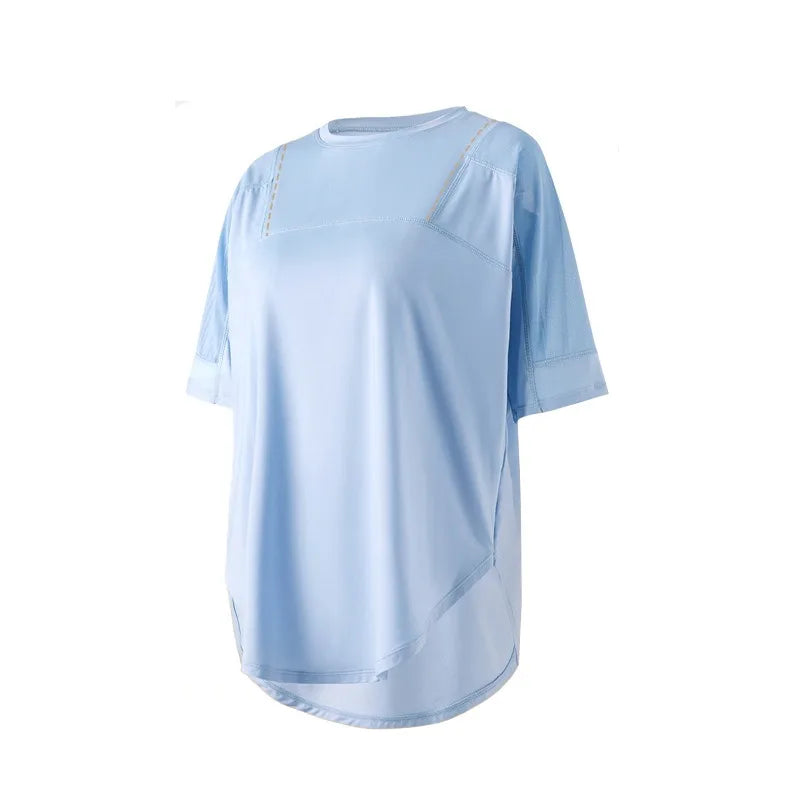 Yoga Loose Plus Size Short Sleeved Top