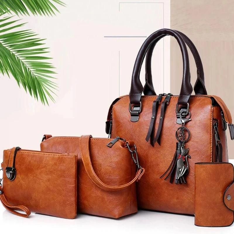 Famous Brands Designer Shoulder Bag 4pcs/set