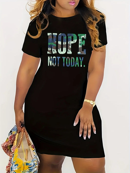 Nope Not Today Dress, Casual Nightdress Clothing