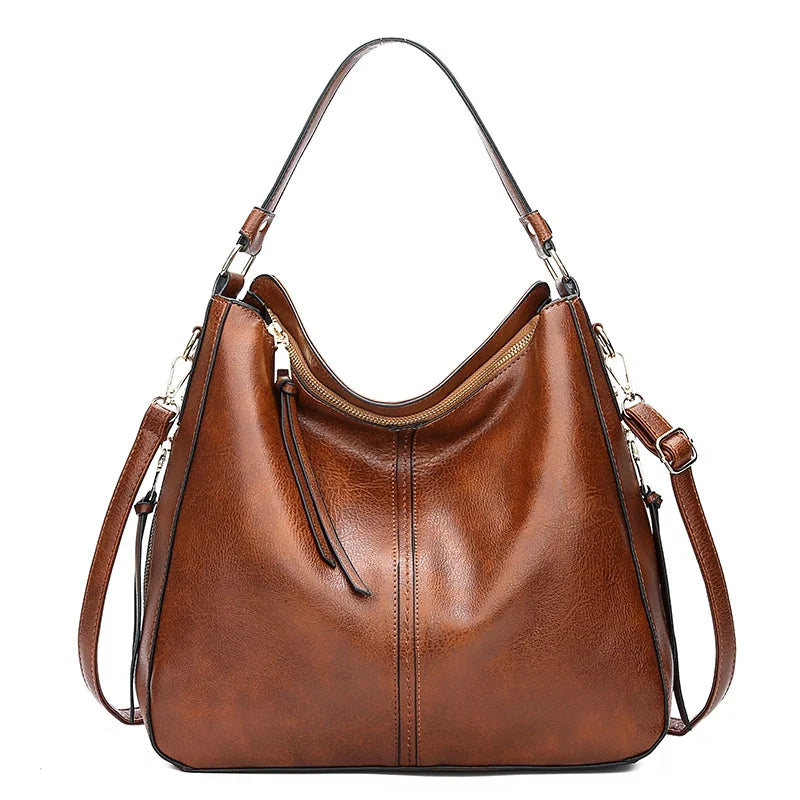 Hobo Bag Leather Large Capacity Tote bag