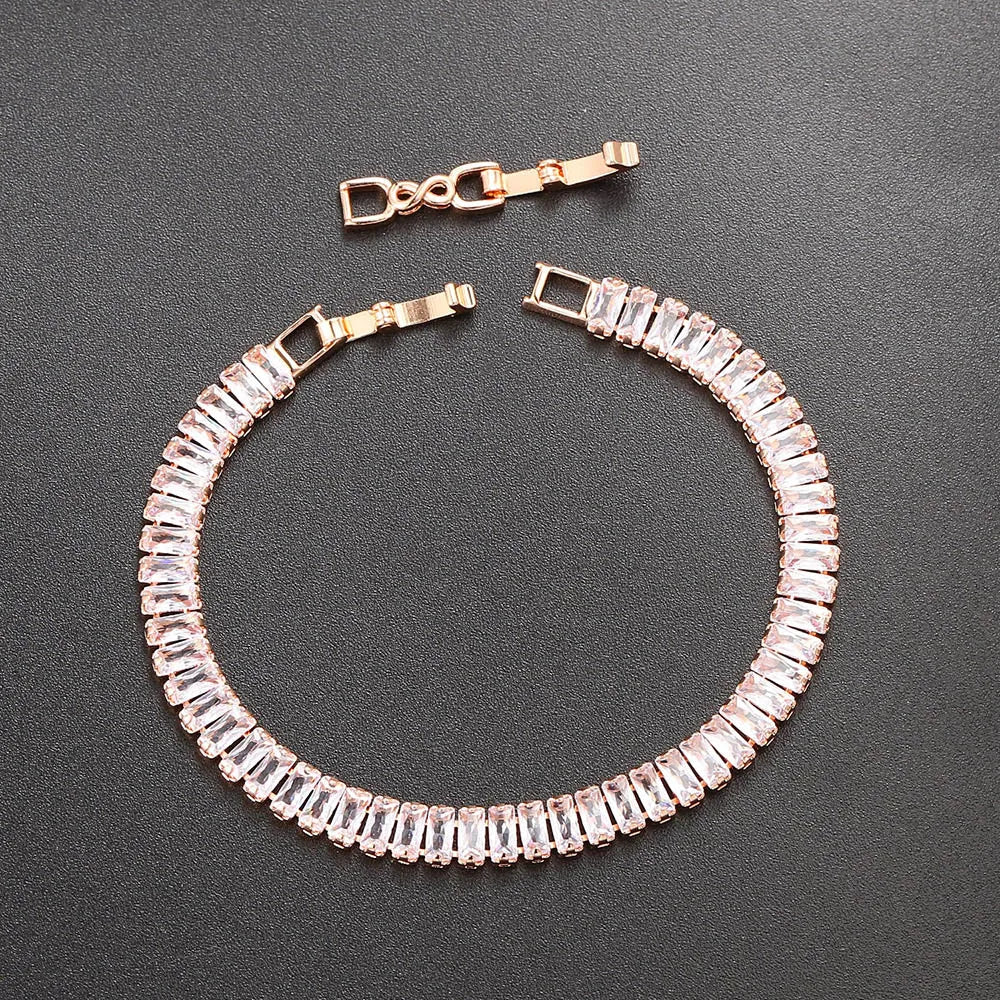 Iced Out Zircon Tennis Luxury Crystal Bracelet
