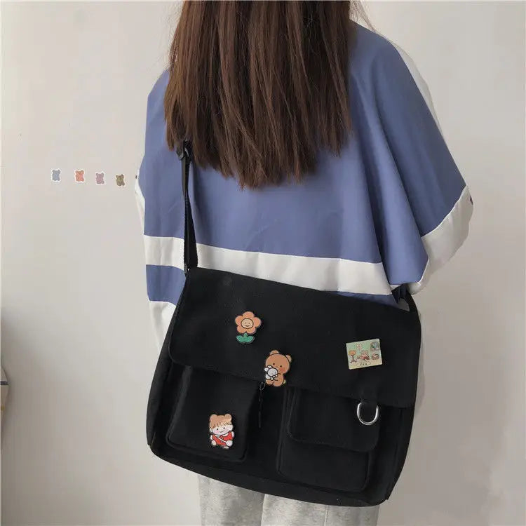 Simple Messenger Casual Satchel  Shoulder Bag