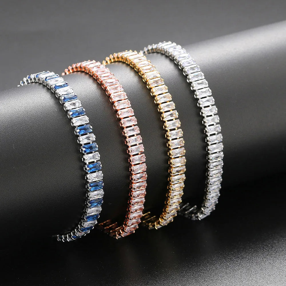 Iced Out Zircon Tennis Luxury Crystal Bracelet