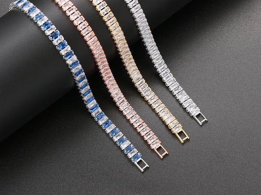 Iced Out Zircon Tennis Luxury Crystal Bracelet