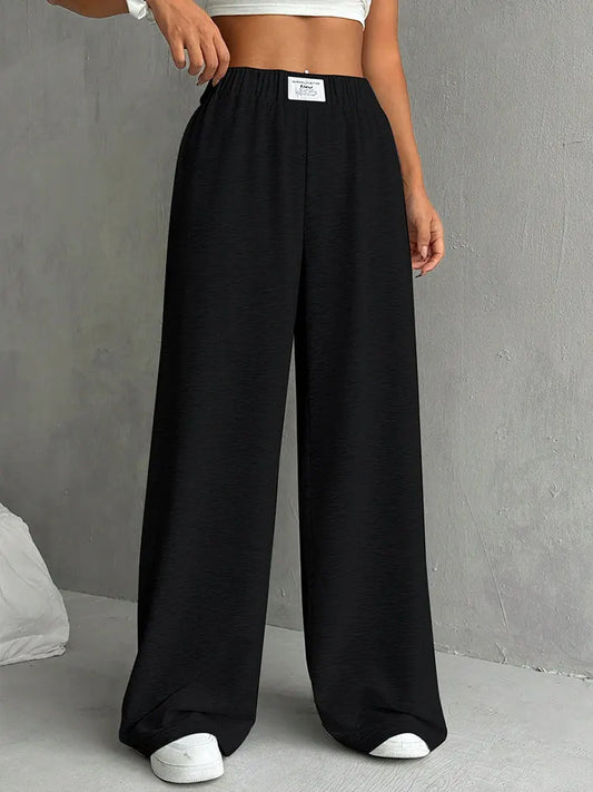 Women's  Fashion  Solid Versatile Sweatpants