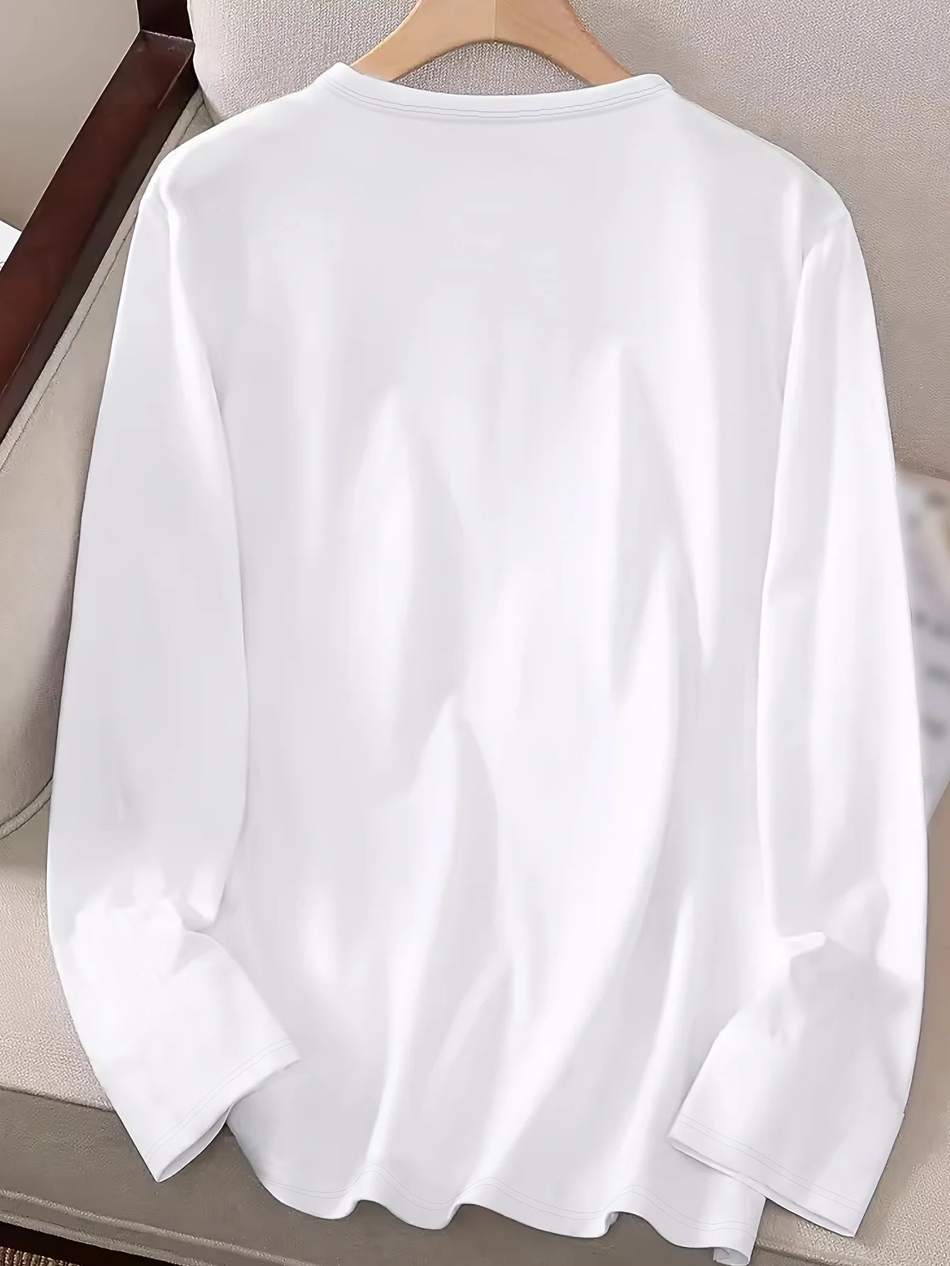 100 cotton  Slim T-shirt Long-sleeved