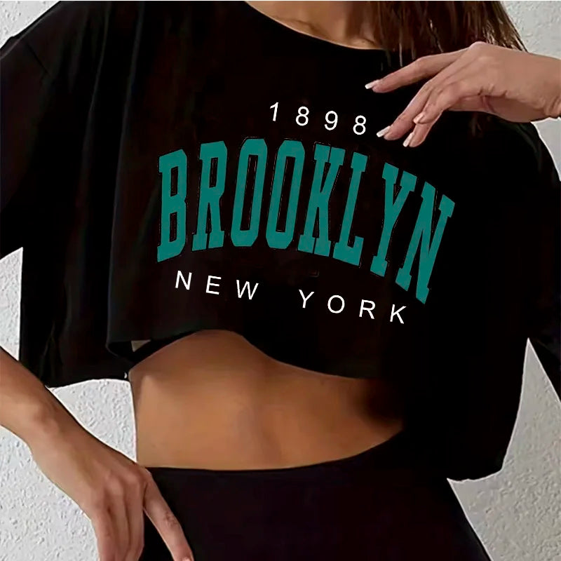 T Shirt Los Angeles Number 91 Brooklyn  Cropped