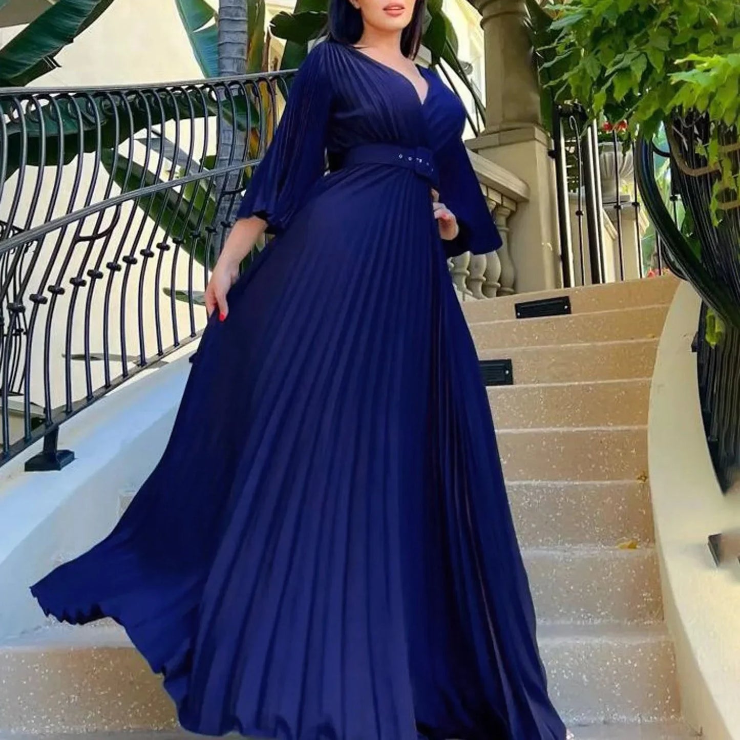 Plus Size Evening Dress Long Sleeves