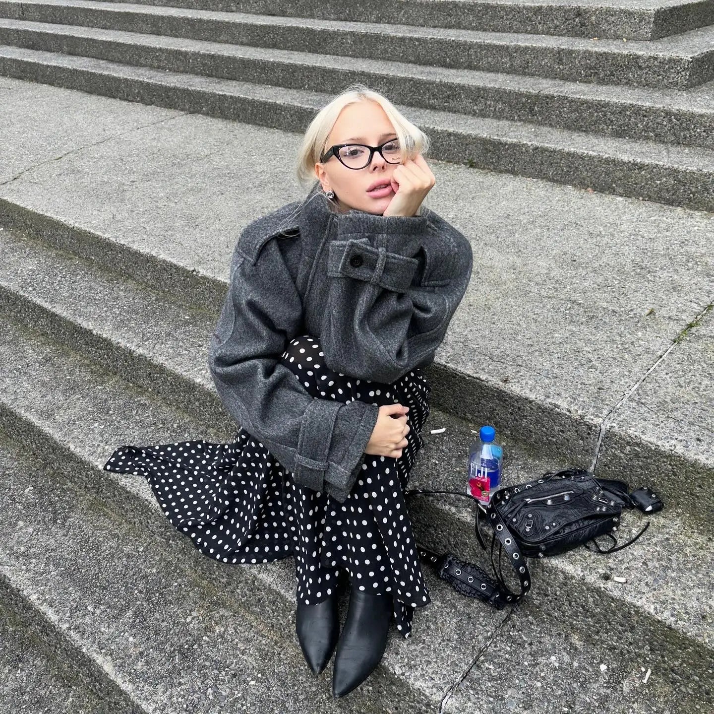 Full Sleeve Single Breasted Stand Collar Short Coats