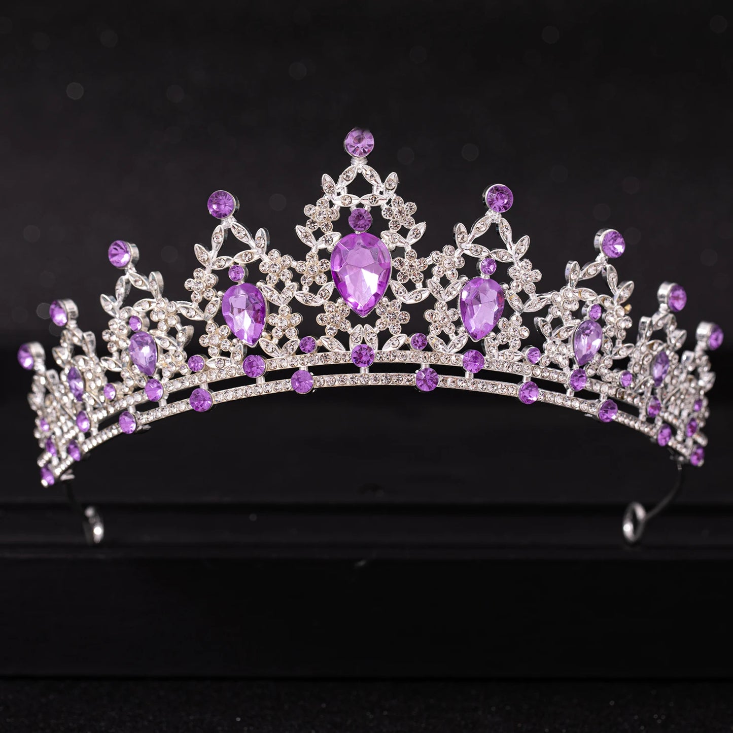 Wedding Hair Tiara Crown Silver Color Tiaras