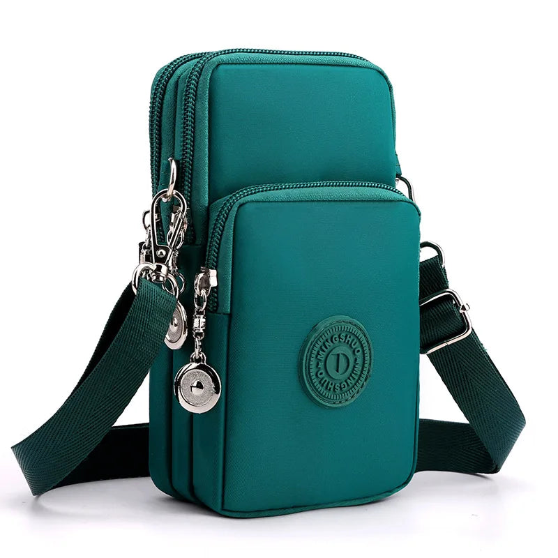 Nylon Cell Phone Shoulder Crossbody Bags